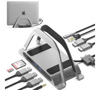 HumanCentric Docking Station USB C pour MacBook, Station D'accueil D'ordinateur Portable et Support MacBook Compatible avec MacBook Pro et Air, Adaptateur Double Moniteur, USB C Multiport pour MacBook