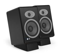 HumanCentric Support de Haut-Parleur de Bureau, Anti-Vibrations, Noir | Pour Haut-Parleurs Petite & Moyenne Taille, Silicone Anti-Vibrations pour Ordinateur, Bibliothèque & Studio