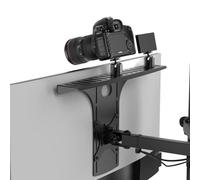HumanCentric Support DSLR Moniteur Grand, Webcam & Microphone VESA | Étagère de Moniteur pour Caméra de Bureau, Remplace les Trépieds de Serrage, Support Bras VESA Léger