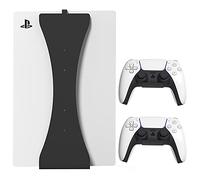 HumanCentric Support mural compatible avec Fat PS5 Original avec 2 supports de manette, support métallique pour Fat PS5, support pour versions numériques et disques, non compatible avec PS5 Slim