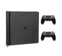 HumanCentric Support PS4 pour PS4 Slim + 2 Supports de manettes | Montage au Mur ou à l'arrière de la TV