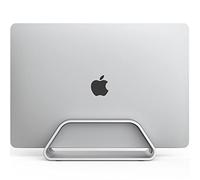HumanCentric Support Vertical Compatible avec MacBook Pro et MacBook Air, Support de Bureau pour Laptop, en Aluminium, Inserts interchangeables pour s'adapter à différents modèles, argenté