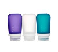humangear GoToob 071003 Lot de 3 Paquets de 74 ML Transp./Violet/Turquoise 60 x 35