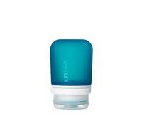 humangear GoToob+ Bouteilles de voyage rechargeables en silicone avec bouchon de verrouillage, bleu sarcelle, petite taille (50 ml) GoToob+ rechargeables en silicone avec bouchon de verrouillage