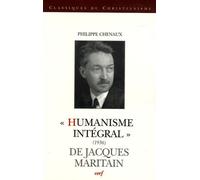 Humanisme Intégral" (1936) De Jacques Maritain