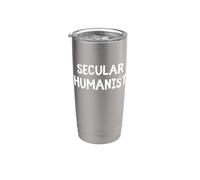 Humaniste séculier - Science de l'humanisme - Raison athée athée Gobelet isotherme en acier inoxydable double paroi