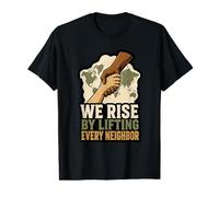 Humanitaire Humanitaire Aide Voisins Mondiale Message d'Unité T-Shirt Graphique avec Valeur