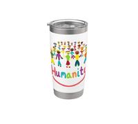 Humanité Gobelet isotherme en acier inoxydable double paroi