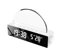 Humanitypd Lampe de Lever de Soleil, RéVeil, LumièRe de RéVeil, Simulateur D'Aube, Lampe Solaire de Chevet, LumièRes Changeantes de Couleur pour Chambre à Coucher, Blanc