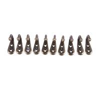 Humanitypd Lot de 10 crochets muraux style vintage Bronze