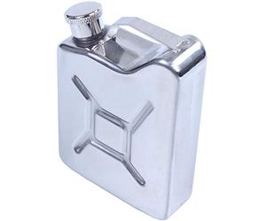 Humanitypd Mini flasque en acier inoxydable de 150 ml pour liqueur, whisky, alcool, carburant, essence