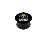Humans aren't Real Alien Head Retro Vintage Outer Space Fun PopSockets PopGrip Adhésif