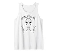 Humans Arent Real Funny Alien UFO Humour Graphic Débardeur