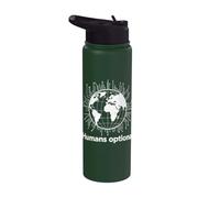Humans Optional IA Futur Circuit Tech Geek Stainless Steel Insulated Water Bottle