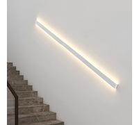 HumanSensor Stair il Rail de sécurité mural avec lumière chaude pour marches intérieures et couloirs Installation facile Noir 100 cm