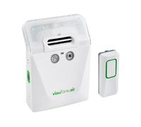 Humantechnik Sonnette de porte sans fil « visuTone.air » - Amplificateur de sonnette - Sonnette lumineuse puissante pour malentendants