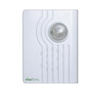 Humantechnik visuTone - Signal Lumineux téléphone & Sonnette avec Flash Puissant et Alarme sonore, idéal pour malentendants