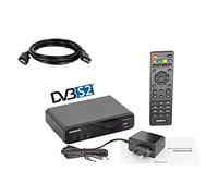 Humax HD Nano Récepteur satellite numérique HD 1080p HDTV avec bloc d'alimentation 12 V pour camping Astra préinstallé HDMI, péritel, DVB-S/S2 (avec câble HDMI Conecto inclus)