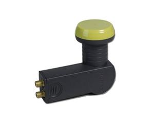 Humax - Tête LNB 122 or, monobloc simple, universelle pour récepteurs satellite analogiques et numérique, 40 mm