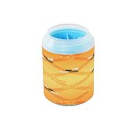 Humble Bee Brosse de toilettage en silicone pour chiens de petite et moyenne taille Orange nid d'abeille