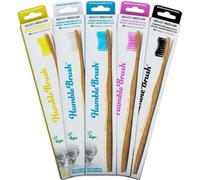 Humble Brush Brosse à dents en bambou pour adulte Couleur aléatoire