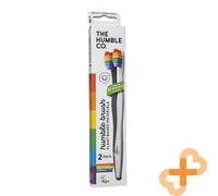 HUMBLE BRUSH PROUD Organique Brosse à Dents avec Doux Soies de Nylon 2 Pièces