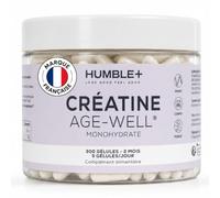 HUMBLE+ Créatine Monohydrate Age-Well® Gélules - 300 Gélules - 2 Mois | 5 prises par jour, 3,4 g par dose - Sans goût, sans eau, sans mélange - 60 jours - Marque Française