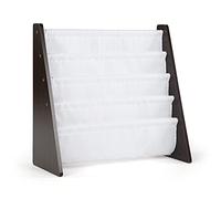 Humble Crew bibliothèque pour Enfants, Rangement sur 4 Niveaux, Porte-Livres pour Enfants, étagère, Expresso/Blanc