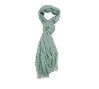 Humble Hilo Écharpe tissée en gaze de style bohème pour femme, châle, tour de tête à franges léger, se plie long et petit, sauge, taille unique
