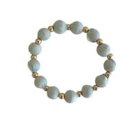 Humble Hilo Sari Jewelry Bracelet de perles en textile pour femme, One Size, Coton Bois, Pas de gemme