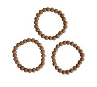 Humble Hilo Sari Jewelry Bracelet de perles en textile pour femme, One Size, Coton Bois, Pas de gemme