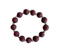 Humble Hilo Sari Jewelry Bracelet de perles en textile pour femme, One Size, Coton Bois, Pas de gemme