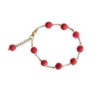 Humble Hilo Sari Jewelry Bracelet de perles en textile pour femme, One Size, Coton Bois, Pas de gemme