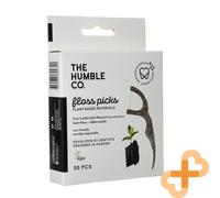 HUMBLE Inter-Dentaire Floss Bâtonnets Avec Support Activé Carbone 50 Pièces Mint