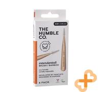 Humble Taille 1 Inter-Dentaire Bambou Brosse Orange 6 Pièces Écologique 0,45 MM