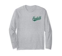 Humboldt County CA Varsity Script Classique Jersey Sporty Manche Longue