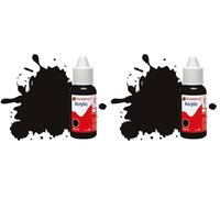 Humbrol Db0085 Peinture Acrylique NO85 Noir Satiné, 14 ml (Lot de 2)
