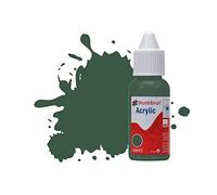 Humbrol Flacon compte-gouttes pour peinture acrylique n°116 Vert foncé mat