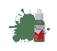 Humbrol Peinture Acrylique NO101, Vert Moyen, Flacon Compte-Gouttes Mat, 14 ML