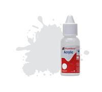 Humbrol Peinture Acrylique NO196 Flacon Compte-Gouttes Gris Clair Satiné