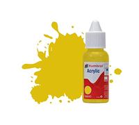 Humbrol Peinture Acrylique NO81 Jaune Pâle Mat, Flacon Compte-Gouttes, 14 ML