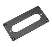 Humbucker Bague d'adaptation à bobine simple 92 x 46 mm Cadre de montage en métal pour micro de guitare 70 x 18 mm Intérieur en zinc (Noir)