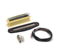 Humbucker Ensemble de micros avec 5 aimants Alnico, design antibruit à double bobine, bobine en plastique et pièces de pôles de lame pour guitare électrique (jaune)