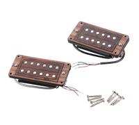 Humbucker Ensemble de micros avec aimants en céramique et cadre en bois pour mise à niveau de guitare Son clair à haut rendement Installation facile Micro Humbucker