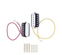 Humbucker - pick-up de guitare électrique sans cadre, 50#52#, céramique noire et blanche, métal ABS ST SQ, résistance 7.5-15K, 2 pièces