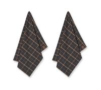 Humdakin Serviette de cuisine Humdakin Recycled 45x70 cm. lot de 2 Brown plaid