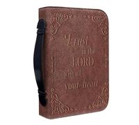 Humdcdy Étui de couverture biblique vintage, étui de transport biblique,Sac de transport en cuir PU pour livre | Étuis à Bible portables, porte-Bible réutilisable avec poignée pour église d'étude