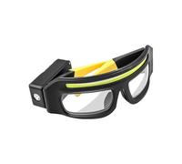 Humdcdy Lunettes de sécurité avec lumières, lunettes de sécurité avec lumière de type C anti-buée pour soudure, équitation, femmes, hommes, sports, aventures en plein air, moto