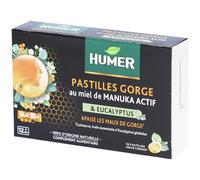 Humer Pastilles Gorge Miel de Manuka Actif dès 6 ans 16 pastilles