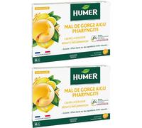 HUMER PHARYNGITE Mal de Gorge aigu Miel/Citron Pastilles Comprimé(S) À Sucer 2x30 pc(s)